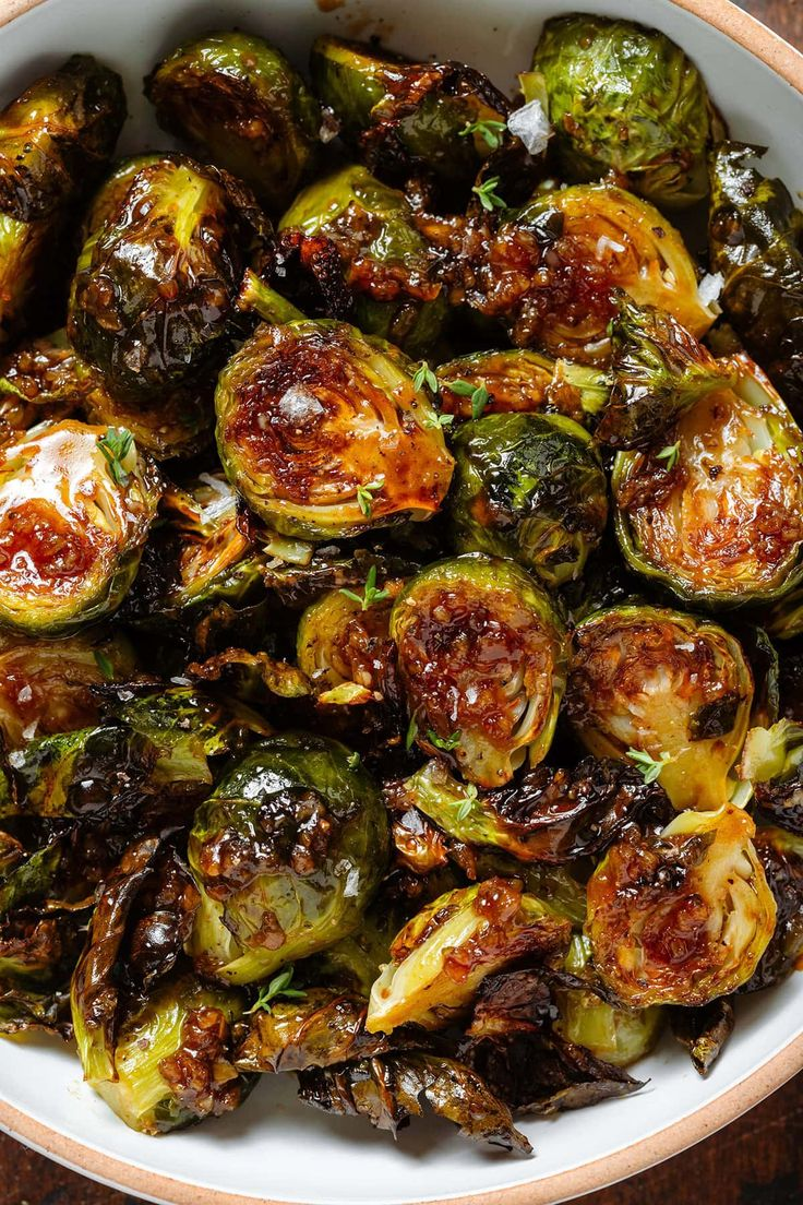 Roasted Brussels Sprouts with Balsamic Glaze – Oliva Dorado